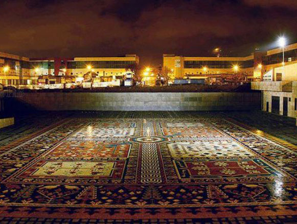 First and Biggest Stone Carpet of the World in Tabriz
