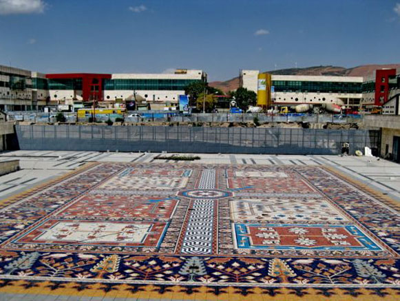 First and Biggest Stone Carpet of the World in Tabriz