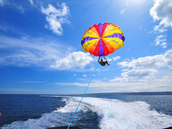 Parasailing in Kish Island