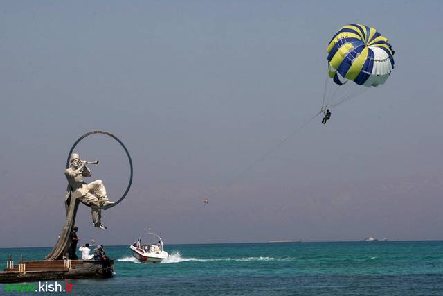 Parasailing in Kish Island