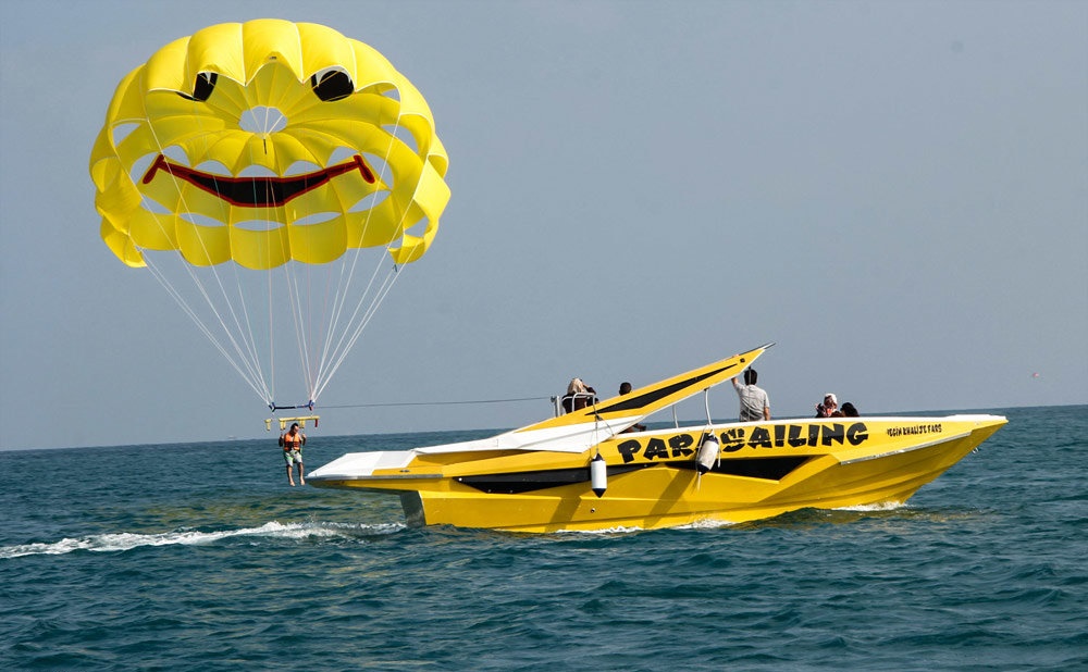 Parasailing in Kish Island