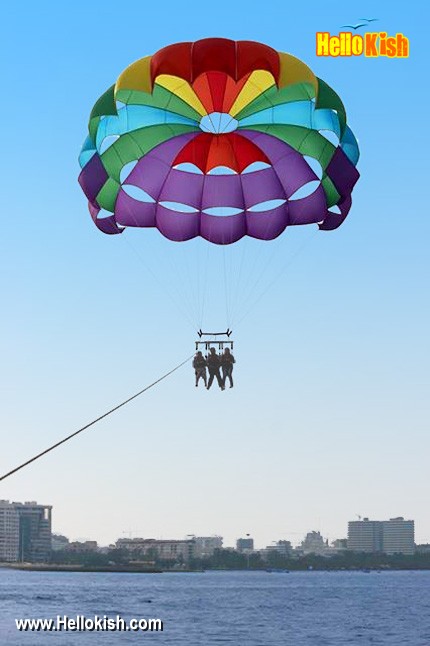 Parasailing in Kish Island