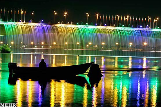 Pol-e Haftom Waterfall of Ahvaz (Seventh Bridge)