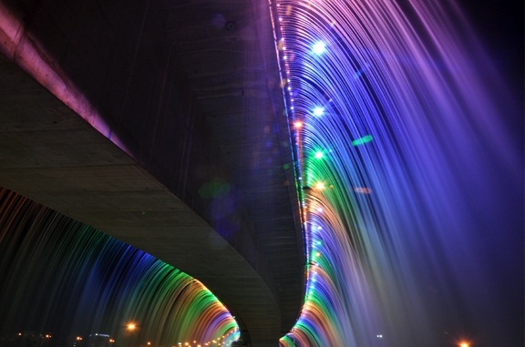 Pol-e Haftom Waterfall of Ahvaz (Seventh Bridge)