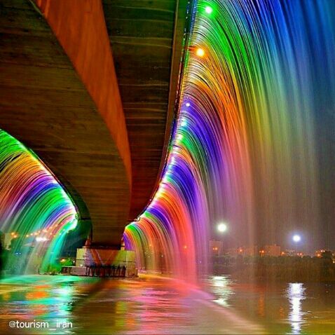 Pol-e Haftom Waterfall of Ahvaz (Seventh Bridge)