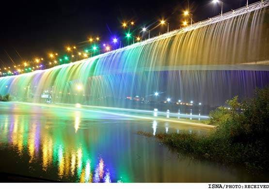 Pol-e Haftom Waterfall of Ahvaz (Seventh Bridge)