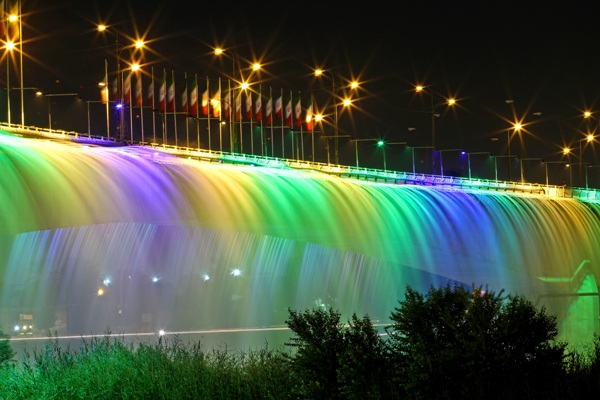 Pol-e Haftom Waterfall of Ahvaz (Seventh Bridge)