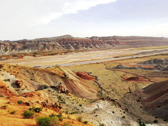 Ala Daghlar along the Tehran Tabriz Highway (Colorful Mountains)