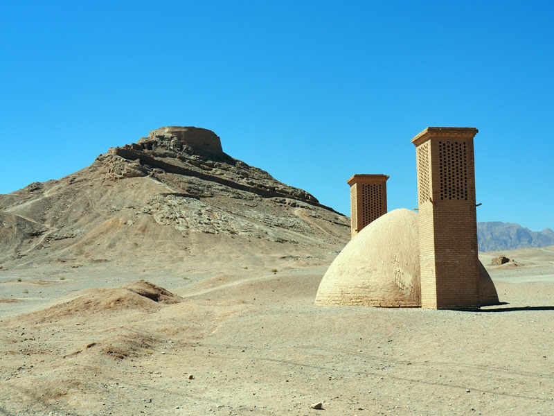 Towers of silence in Yazd