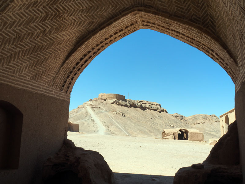 Towers of silence in Yazd